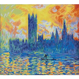 Diamond Dotz LONDON PARLIAMENT IN WINTER DD10.038, 5D Multi Faceted Diamond Painting Kit