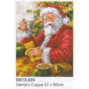 Diamond Dotz SANTA'S CUPPA DD13.020, 5D Multi Facet Diamond Painting Kit