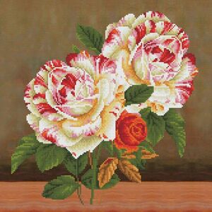 Diamond Dotz CAMELLIA &amp; ROSE BOUQUET DD16.012, 5D Multi Faceted Diamond Painting Art Kit