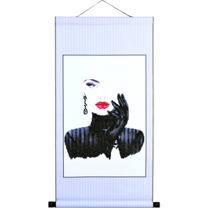 Diamond Dotz LADY IN BLACK SCROLL DD17.006 5D Diamong Painting Art Kit,