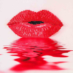 Diamond Dotz HOT LIPS DD5.003, 5D Multi Facet Diamond Art Kit, 23cm x 25cm