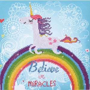 Diamond Dotz BELIEVE IN MIRACLES DD7.015, 5D Multi Faceted Diamond Art Kit