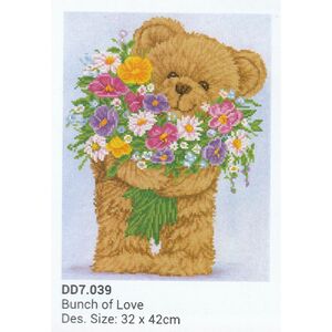 Diamond Dotz BUNCH OF LOVE DD7.039, 5D Multi Faceted Diamond Art Kit