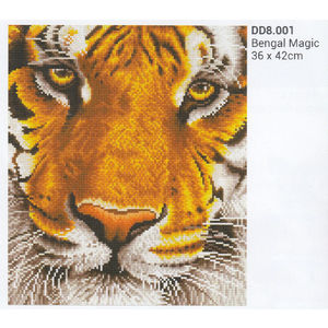 Diamond Dotz BENGAL MAGIC DD8.001, 5D Multi Faceted Diamond Art Kit