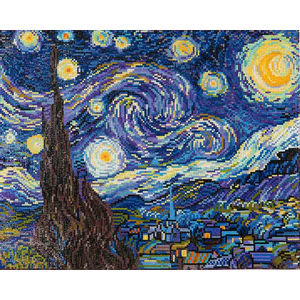 Diamond Dotz STARRY NIGHT (VAN GOGH) DD9.001, 5D Multi Faceted Diamond Art Kit