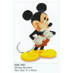 Diamond Dotz Disney MICKEY WONDERS, 5D Multi Faceted Diamond Art Kit, 31 x 43cm