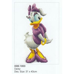 Diamond Dotz Disney DAISY, 5D Multi Faceted Diamond Art Kit, 31 x 43cm