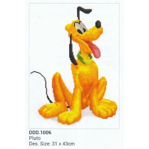 Diamond Dotz Disney PLUTO, 5D Multi Faceted Diamond Art Kit, 31 x 43cm