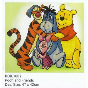 Diamond Dotz Disney 5D Embroidery Facet Art Kit POOH &amp; FRIENDS DDD.1007
