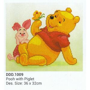 Diamond Dotz Disney 5D Embroidery Facet Art Kit POOH WITH PIGLET DDD.1009