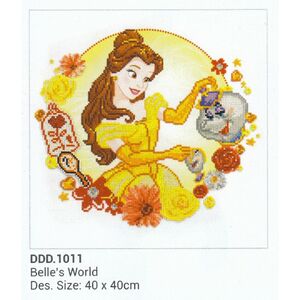 Diamond Dotz Disney BELLE&#39;S WORLD, DDD.1011, 5D Multi Faceted Diamond Art Kit