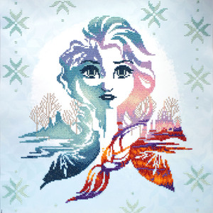 Diamond Dotz Disney FROZEN II Elsa Silhouette DDD.1018 Diamond Painting Art Kit