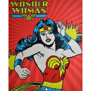 Diamond Dotz WONDER WOMAN, 5D Multi Faceted Diamond Painting Art Kit