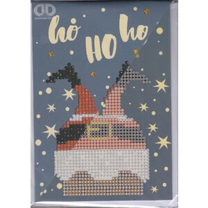 Diamond Dotz 5D Embroidery Facet Art Greeting Card Kit, Ho Ho Ho DDG.020