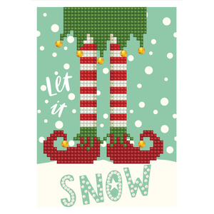 Diamond Dotz, LET IT SNOW DDG.021 Greeting Card Diamond Painting Kit