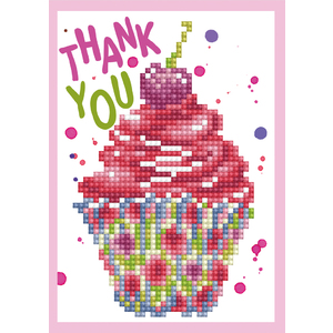 Diamond Dotz THANK YOU DDG.025, 5D Multi Facet Diamond Painting Greeting Card Kit