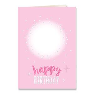 Personalised HAPPY BIRTHDAY SPARKLE Diamond Dotz Greeting Card Kit 12.6 x 17.7cm