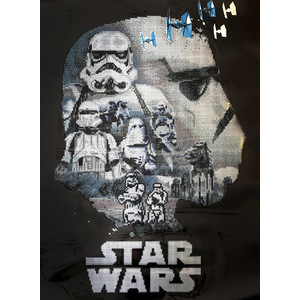 Diamond Painting Kit - Stormtrooper Stained Glass Diamond Dotz dots  bricolage arts and crafts peinture numéro Star Wars