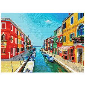 Diamond Dotz Squares ITALIAN SUMMER DQK10.005 5D Diamond Painting Kit, Pre-Framed