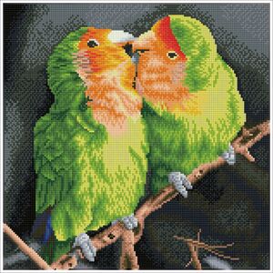 Diamond Dotz Squares NICK AND LUCY DQK10.014 5D Diamond Painting Kit, Pre-Framed