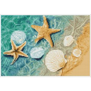 Diamond Dotz Squares CRYSTAL SHORE DQK8.003 5D Diamond Painting Kit, Pre-Framed