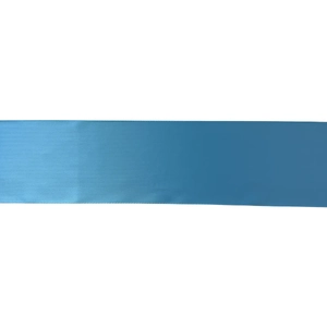 ISLAND BLUE 100mm Woven Edge Satin Ribbon By The Metre