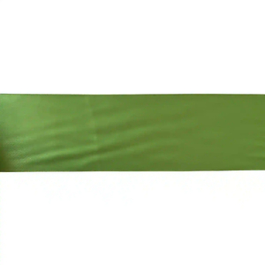 BUD GREEN 100mm Woven Edge Double Faced (Side) Satin Ribbon By The Metre
