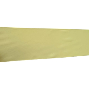 LEMON CHIFFON 100mm Woven Edge Double Faced (Side) Satin Ribbon By The Metre