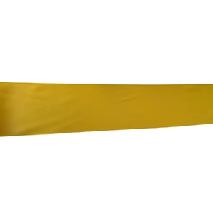 MAIZE 100mm Woven Edge Double Faced (Side) Satin Ribbon By The Metre