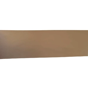 TAN 100mm Woven Edge Double Sided Satin Ribbon By The Metre