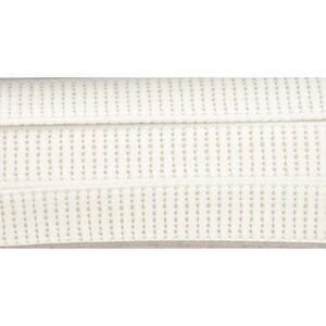 Elastic Ribbed Non-Roll 12mm WHITE 2.9m offcut, Premium Quality