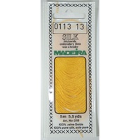 Madeira PURE SILK #0113 LIGHT GOLD , 4-Strand Hand Embroidery Thread