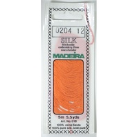 Madeira PURE SILK #0204 SUMMER ORANGE, 4-Strand Hand Embroidery Thread