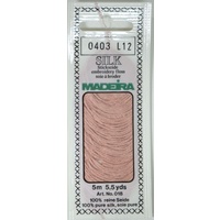 Madeira PURE SILK #0403 BRICK, 4-Strand Hand Embroidery Thread