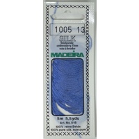 Madeira PURE SILK #1005 MID ROYAL BLUE, 4-Strand Hand Embroidery Thread