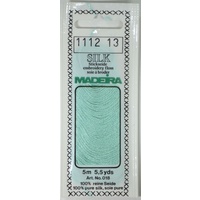 Madeira PURE SILK #1112 MID OCEAN BLUE, 4-Strand Hand Embroidery Thread