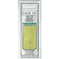 Madeira PURE SILK #1409 SEAWEED GREEN, 4-Strand Hand Embroidery Thread