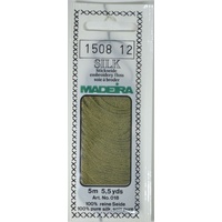 Madeira PURE SILK #1508 MID GREEN, 4-Strand Hand Embroidery Thread