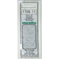 Madeira PURE SILK #1709 FADED GREEN, 4-Strand Hand Embroidery Thread