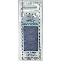 Madeira PURE SILK #1714 STEEL, 4-Strand Hand Embroidery Thread