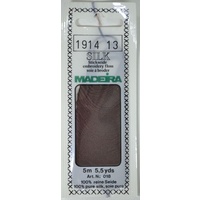 Madeira PURE SILK #1914 CHOCOLATE BROWN, 4-Strand Hand Embroidery Thread