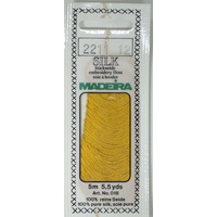 Madeira PURE SILK #2211 DARK GOLD, 4-Strand Hand Embroidery Thread