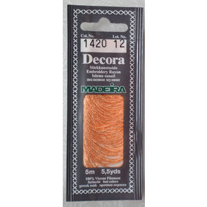 Madeira Decora Brilliant 4 Strand Rayon Hand Embroidery Floss, 5m Col 1420