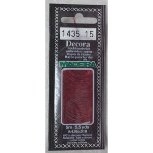 Madeira Decora Brilliant 4 Strand Rayon Hand Embroidery Floss, 5m Col 1435