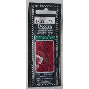 Madeira Decora Brilliant 4 Strand Rayon Hand Embroidery Floss, 5m Col 1439