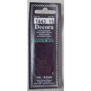 Madeira Decora Brilliant 4 Strand Rayon Hand Embroidery Floss, 5m Col 1443