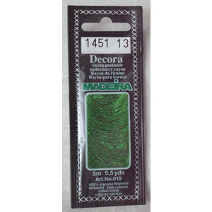 Madeira Decora Brilliant 4 Strand Rayon Hand Embroidery Floss, 5m Col 1451