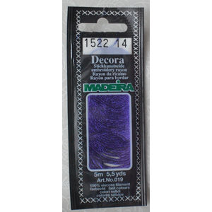 Madeira Decora Brilliant 4 Strand Rayon Hand Embroidery Floss, 5m Col 1522
