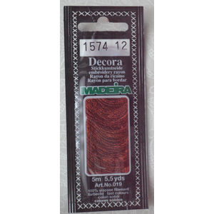 Madeira Decora Brilliant 4 Strand Rayon Hand Embroidery Floss, 5m Col 1574