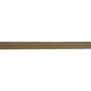LIGHT BROWN 12mm Premium Braided Elastic, By the Metre